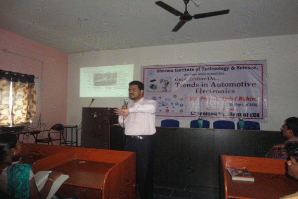 Guest Lecture on Trends in Automotive Electronics